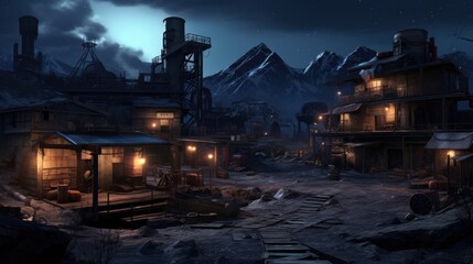 Fototapeta premium Open World Environment Game Art
