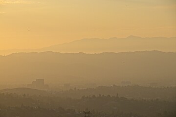 Sunset from the Santa Monica Mountains in Los Angeles