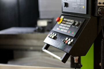 control console of CNC vertical machining center