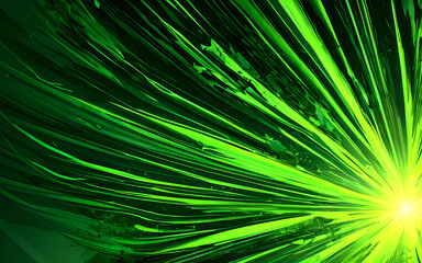 Obraz premium Abstract green neon color background led artificial intelligence, bright colorful splashes, modern futuristic texture, canvas for background, Generative AI