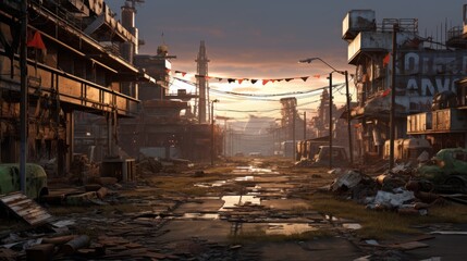 Fototapeta premium Open World Environment Game Art