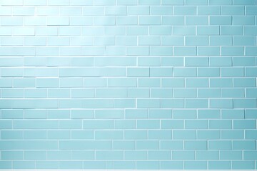 Empty Background wide Blue brick wall texture. Calm white tile square or stone pattern seamless, Mint Green limestone abstract toilet/ Grid uneven interior clean. Bathroom& Subway design backdrop