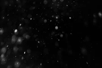  Snow on a black background. A graphic resource for editing or a blank for a designer. AI generated, human enhanced © top images