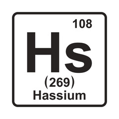 Hassium element icon