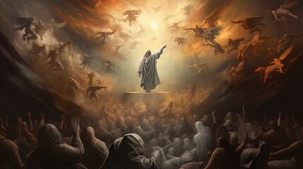 Appearance of Jesus Christ to the people AI