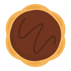  fruit pie Illustration, sweet pie Illustration, food Illustration, autumn clipart 