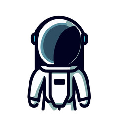 Obraz na płótnie Canvas Vector of a Male Astronaut, Simple Vector Illustration for Space Exploration and Astronautics