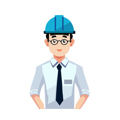Male Engineer Vector, Engineering Professional Illustration