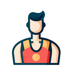 Vector of a Male Lifeguard, Brave Lifeguard Illustration for Safety Concepts