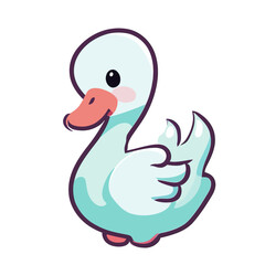 Vector of cute duck,duck vector illustration,cute duck vector