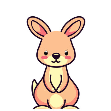 Kangaroo Vector, Cute and Lovable Kangaroo Illustration for Nature Projects