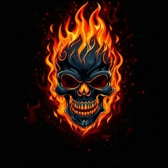 fire skull