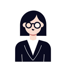 Vector of a Female Lawyer, Simple Vector Graphic for Legal and Justice Designs