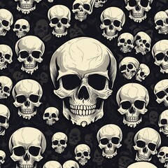 skull background