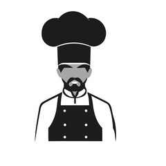 Vector of a male Chef, simple vector,cooking related vector art 