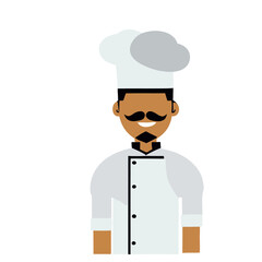 Vector of a Male Chef, Talented Chef Graphic for Culinary Themes