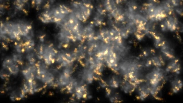 Lava full-frame glowing hot with rising smoke, steam, alpha channel, 4k