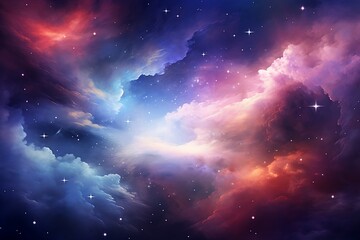 Colorful space galaxy cloud nebula, Stary night cosmos, pc wallpaper design --ar 3:2