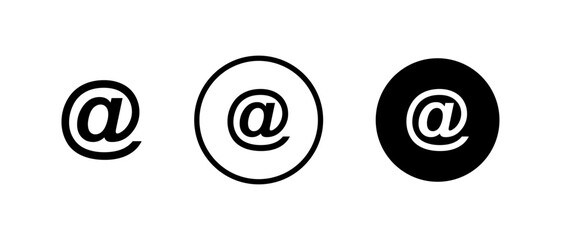 Email icon set