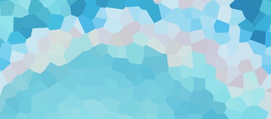 Blue abstract background. Mosaic of geometric shapes