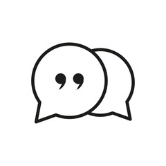Comment icon. Speech bubble symbol. Conversation icon. Vector illustration. EPS 10.