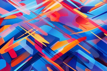 Vibrant abstract pop art background with colorful flair, Generative AI