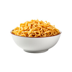 bowl of noodles isolated on transparent background