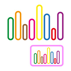 Music template logo. Vector illustration. EPS 10.