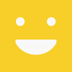 Yellow smile cute illustration 