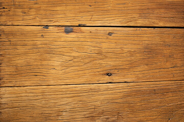 Old wood texture. Old wood planks texture. Old elm planks table top texture background.