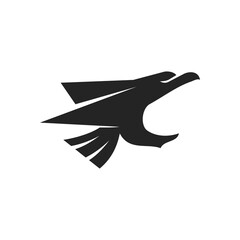 falcon logo template. Icon Illustration Brand Identity. Isolated and flat illustration. Vector graphic