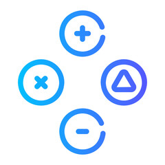 buttons Line Gradient Icon