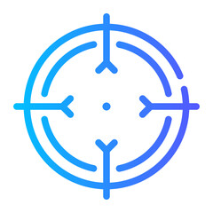 target Line Gradient Icon