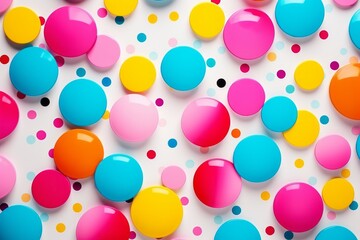 Exploring Vibrant Pop Art with Polka Dots, Generative AI