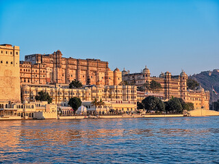 City Palace Of Udaipur From Lake Pichola