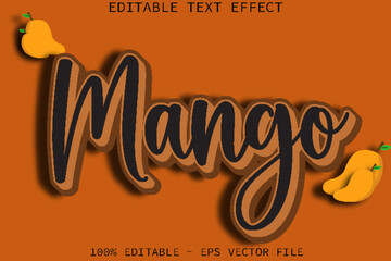 Mango Editable Text Effect Cartoon Style