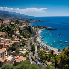 A Breathtaking Overhead View of Sicily's Coastal Gem