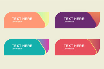 Modern abstract shape for banner and print design template with different colors and style.