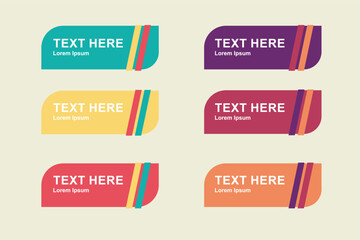 Modern abstract shape for banner and print design template with different colors and style.