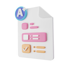 Educally - Education and School 3D Icon Set Stationery Books Graduation Hat Laptop Online Meeting Trophy Globe Trumpet Medals Report Card Science School Bus Abacus Atoic icon