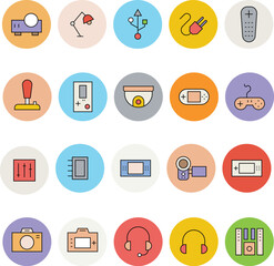 Devices Flat Vector Icons Collection

