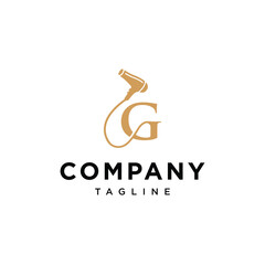 
Letter G Hair Dryer Salon beauty logo vector icon template.eps