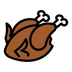 Whole roasted chicken / turkey icon