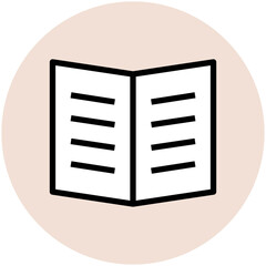 Hotel and Restaurant Flat Circular Icons Collection

