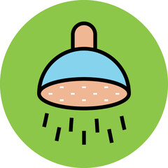 Hotel and Restaurant Flat Circular Icons Collection

