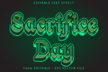 50.-Sacrifice-Day-Editable-Text-Effect-3D-Noeon-Style