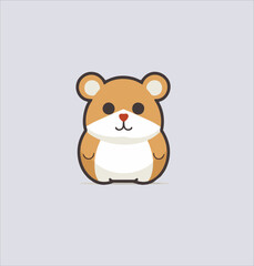 Obraz na płótnie Canvas Hamster vector illustration design. cartoon cute hamster animal
