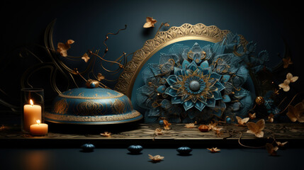 Islamic Floral Masterpieces: Captivating Artistry in Wonderful Blossoms. Generative AI