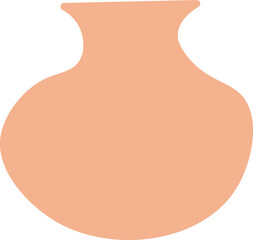 Pottery shape abstract vector element