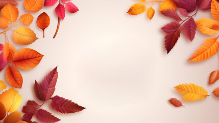 Autumn sale banner with text hello autumn sale. Generative AI.